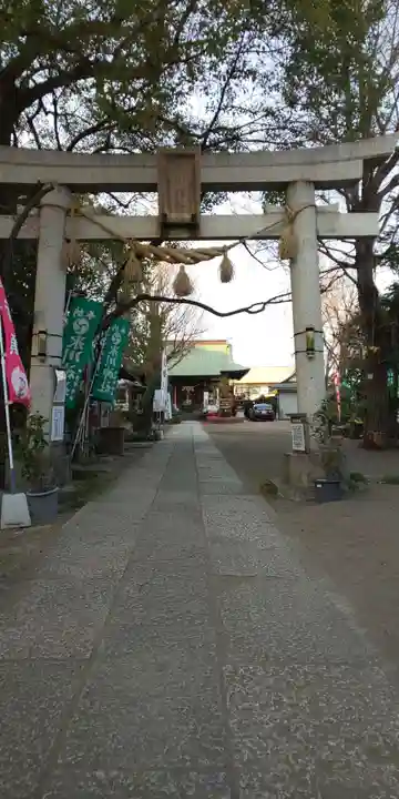 江北氷川神社の鳥居