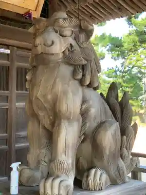 放生津八幡宮の狛犬