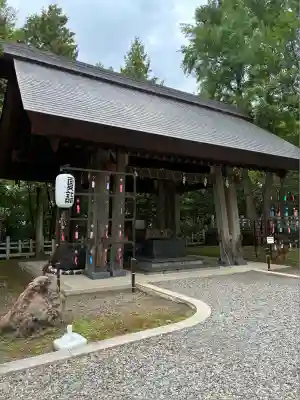 上川神社の手水舎
