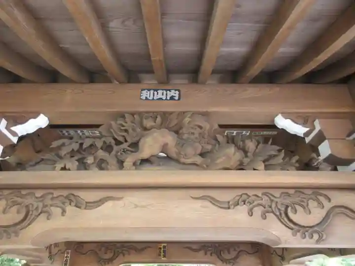 山中諏訪神社の手水舎