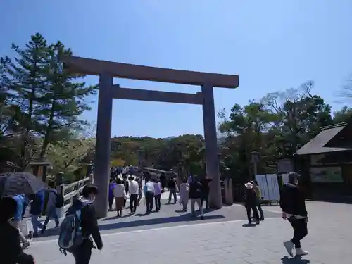 伊勢神宮内宮（皇大神宮）の鳥居