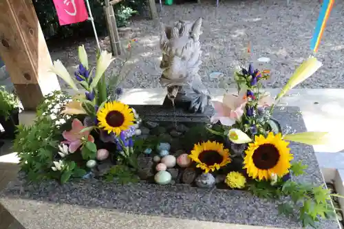 滑川神社 - 仕事と子どもの守り神の手水