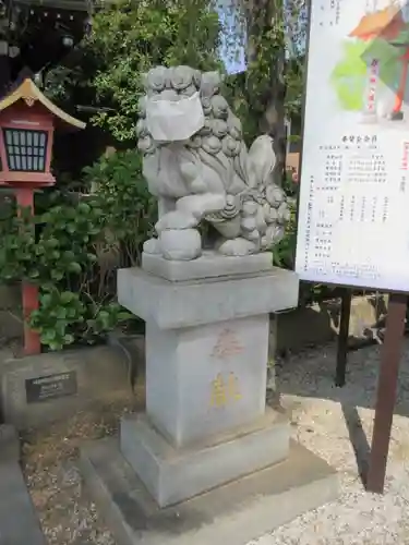 川越八幡宮の狛犬