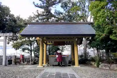 明知神明宮の手水舎