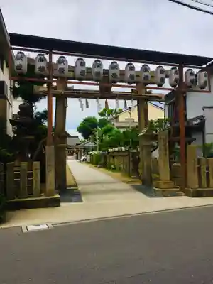 堤根神社の鳥居