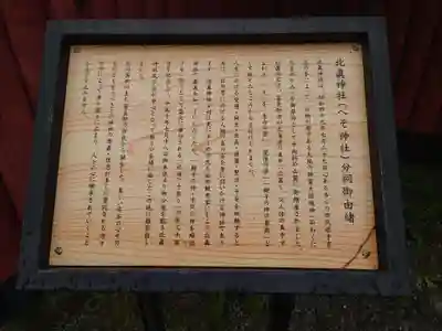 北眞神社御分祠（へそ神社）の歴史