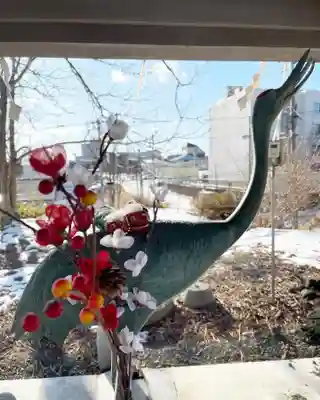釧路一之宮 厳島神社の手水舎