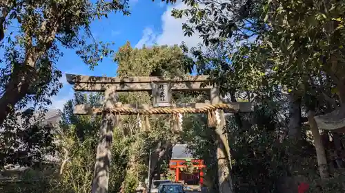 許波多神社（五ケ庄鎮座）の鳥居
