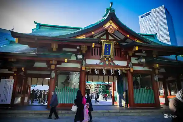 日枝神社(東京都溜池山王駅)の投稿(1回目)。お猿さんに独特の鳥居 まさに日枝さんですねー[ホトカミ]