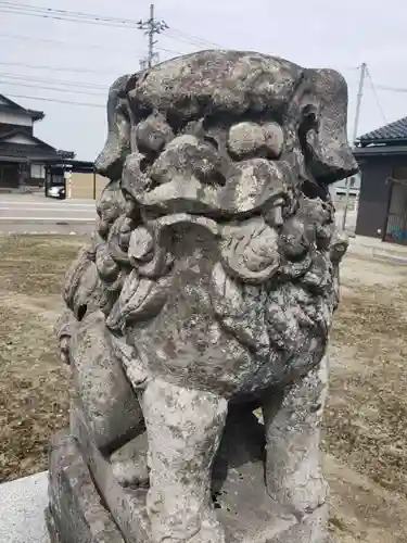 島八幡社の狛犬