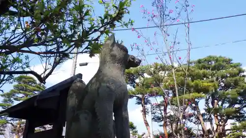 開成山大神宮の狛犬