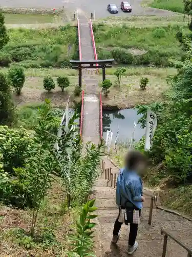 坪沼八幡神社の鳥居