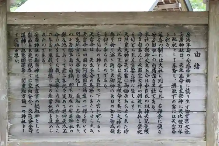 安房神社の歴史