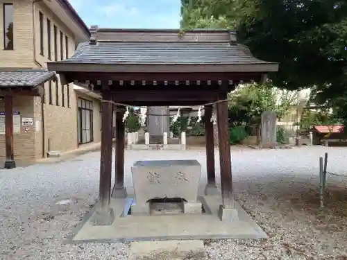 小村田氷川神社の手水