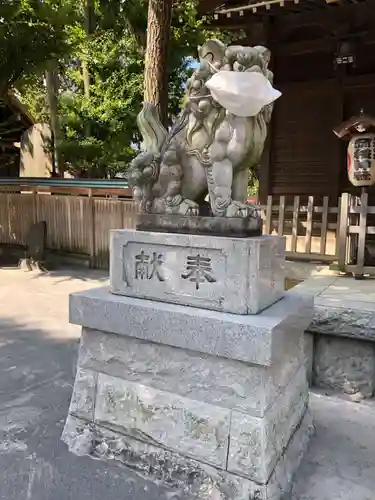 お三の宮日枝神社の狛犬