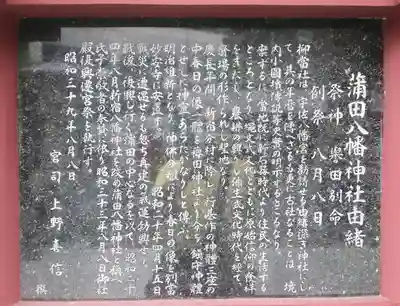 蒲田八幡神社の歴史