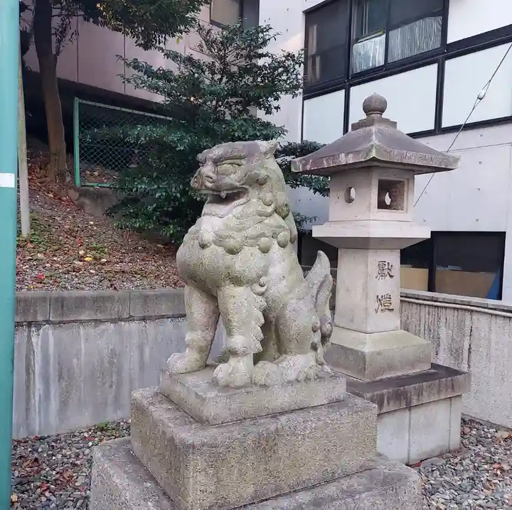 白金氷川神社の狛犬