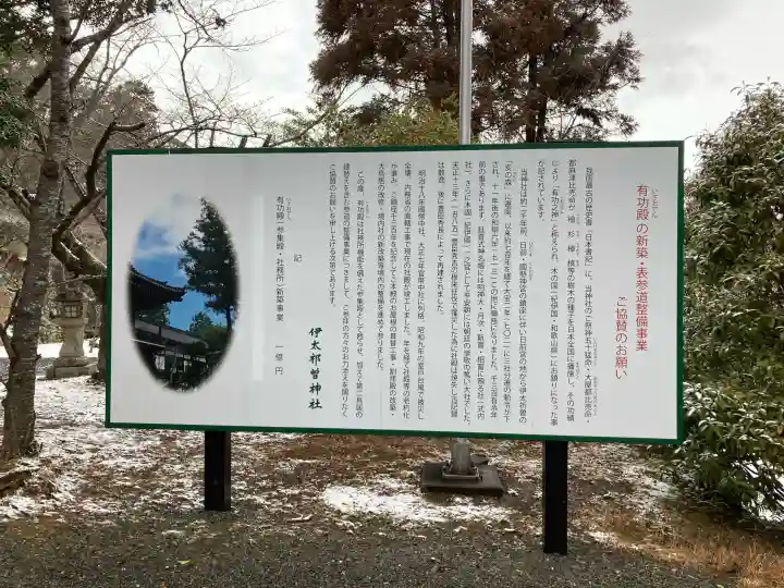 伊太祁曽神社の{uncategorized: "未分類", other: "その他", undefined: "問題あり", building: "その他建物", grave: "お墓", sacred_gate: "鳥居", guardian: "狛犬", statue: "像", buddha: "仏像", history: "歴史", nature: "自然", garden: "庭園", animal: "動物", pagoda: "塔", temizu: "手水舎", mountain_gate: "山門・神門", sanctuary: "本殿・本堂", subordinate: "末社・摂社", art: "芸術", scenery: "景色", jizo: "地蔵", ema: "絵馬", goshuin: "御朱印", omikuji: "おみくじ", items: "授与品その他", amulet: "お守り", goshuincho: "御朱印帳", eats: "食事", festival: "お祭り", votive_dance: "神楽", shichigosan: "七五三参", wedding: "結婚式", experience: "体験その他", initially: "初詣", around: "周辺", anti_infection: "感染症対策"}