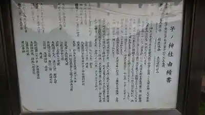 子ノ神社（早野）の歴史