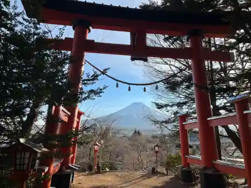 新倉富士浅間神社の鳥居