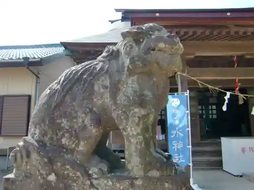椿ノ海　水神社の狛犬