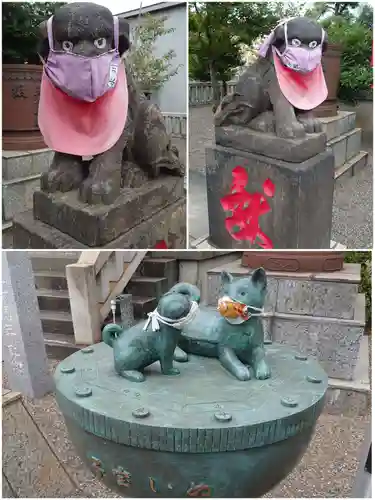 元郷氷川神社の狛犬