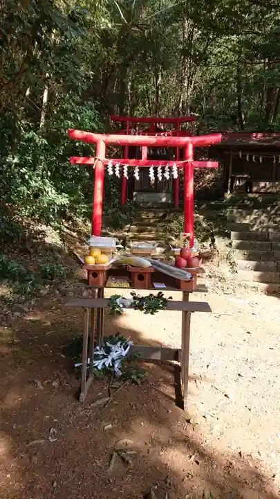 阿豆佐味天神社の鳥居
