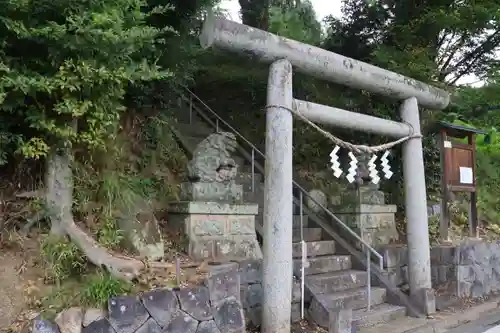 阿久津「田村神社」（郡山市阿久津町）旧社名：伊豆箱根三嶋三社の鳥居