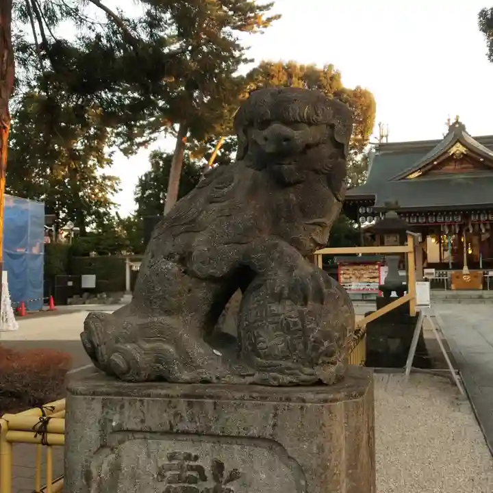 中野沼袋氷川神社の狛犬