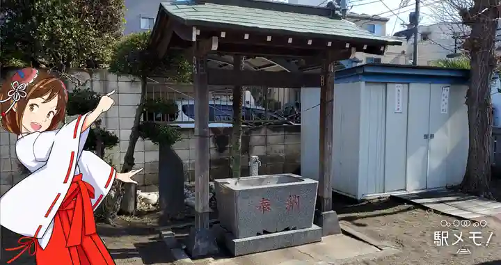 梅田稲荷神社の手水舎