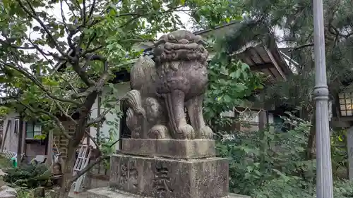 大木白山社の狛犬