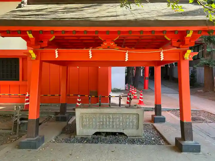 花園神社の手水舎