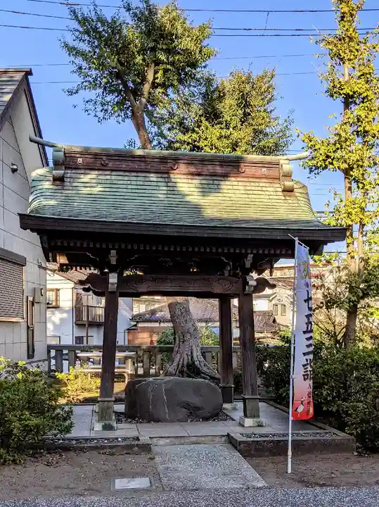 久里浜八幡神社の手水舎