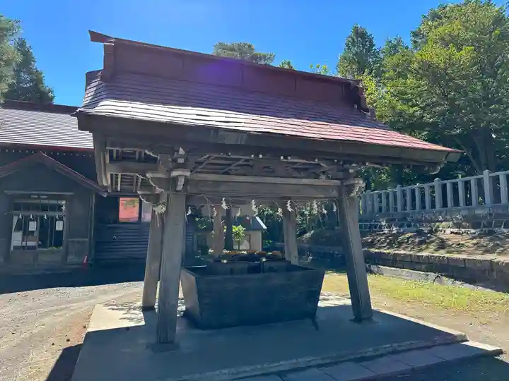 網走神社の手水舎
