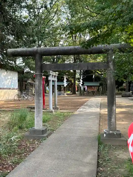 神明大神(中丸子神社)の鳥居