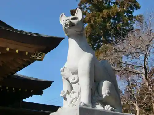 多田朝日森稲荷神社の狛犬