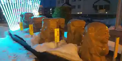 旭川銀座弁天神社の像