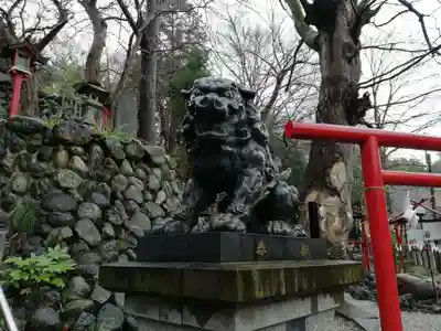 山名八幡宮の狛犬