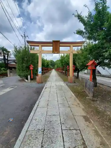 朝日森天満宮の鳥居
