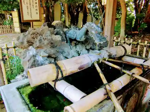 畑子安神社の手水舎