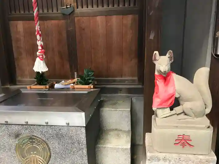 出世稲荷神社(柳森神社境外摂社)の狛犬