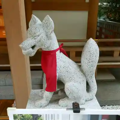 福徳神社（芽吹稲荷）の狛犬