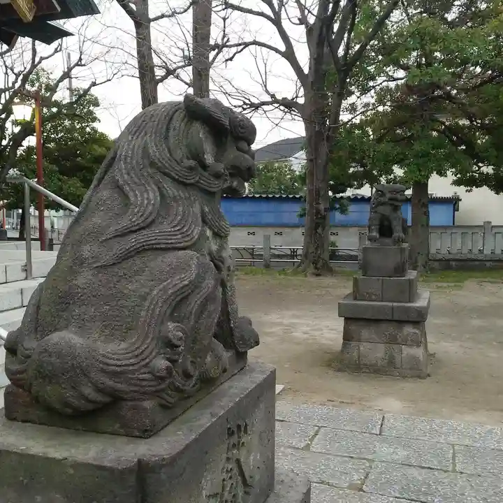 上小松天祖神社の狛犬