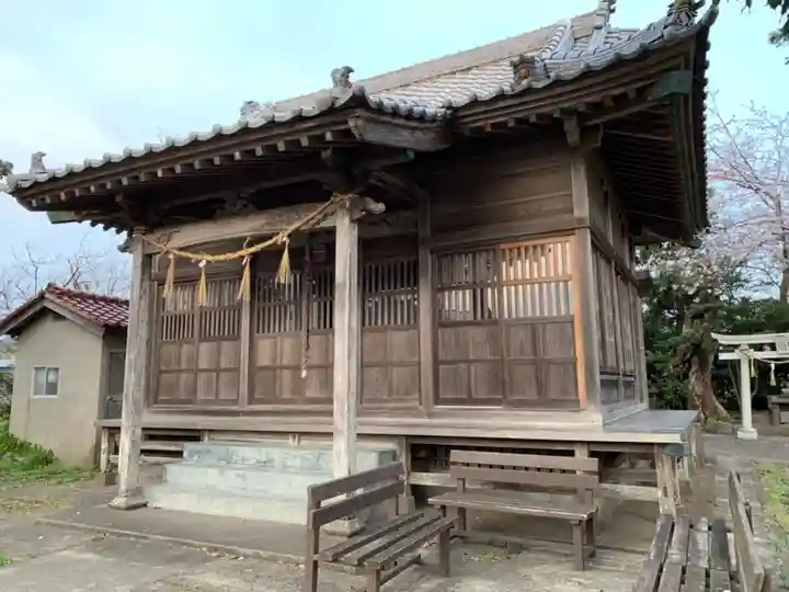 中里八坂神社の本殿・本堂