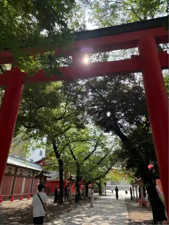 花園神社の鳥居