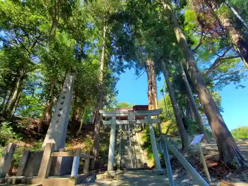 阿久津「田村神社」（郡山市阿久津町）旧社名：伊豆箱根三嶋三社の景色