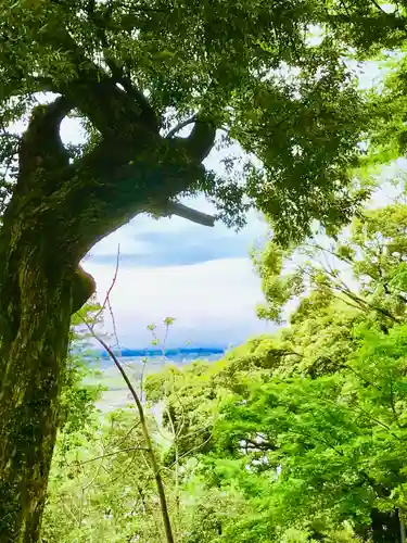 蚕影神社の景色