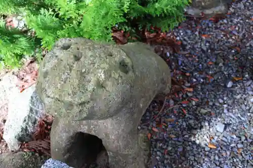 阿久津「田村神社」（郡山市阿久津町）旧社名：伊豆箱根三嶋三社の狛犬