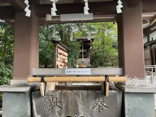 北澤八幡神社の手水舎