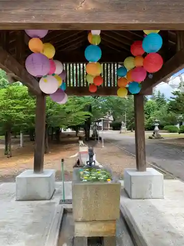 鹿追神社の手水